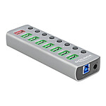 Hub USB DeLock Hub USB 3.0 à 9 ports avec 1 port USB-A dédié à la charge (5V 2.4A) et 1 port USB-C PD 3.0 - Autre vue
