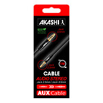 Câble Jack Akashi câble audio stéréo jack 2.5 mm / 3.5 mm M/M - 1 m - Autre vue