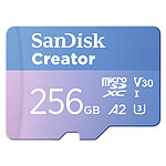 Carte micro SD SanDisk Creator microSDXC 256 Go + Adaptateur SD - Autre vue