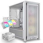 Boîtier PC Corsair FRAME 4000D RS ARGB + Nautilus 360 RS ARGB + RM850e - Blanc - Autre vue