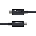 Câble USB StarTech.com Câble Thunderbolt 5 (80 Gb/s) USB-C - M/M - 0.8 m - Noir - Autre vue