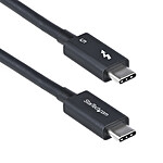 Câble USB StarTech.com Câble Thunderbolt 5 (80 Gb/s) USB-C - M/M - 0.5 m - Noir - Autre vue