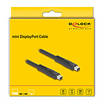 Câble DisplayPort DeLock Câble Mini DisplayPort 2.1 mâle/mâle  - 1.5 m - Autre vue