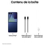 Smartphone Samsung Galaxy Z Flip7 (Bleu) - 512 Go - 12 Go  - Autre vue