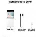 Smartphone Samsung Galaxy Z Flip7 FE (Blanc) - 128 Go - 8 Go  - Autre vue
