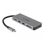 Adaptateur USB DeLock Hub USB 3.0 Type-C 3 Ports USB-A , 1 HDMI, 1 microSD, 1 SDHC/SDXC, 1 Port USB-C avec Power Delivery 87 W - Autre vue