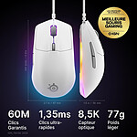 Souris PC SteelSeries Rival 3 Gen 2 - Blanc - Autre vue
