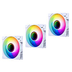 Ventilateur Boîtier Phanteks M25G2-120 D-RGB Reverse - Blanc x3 - Autre vue