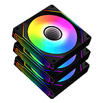 Ventilateur Boîtier Xigmatek Infini G20A - Noir - Pack de 3 + Contrôleur et télécommande - Autre vue