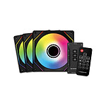 Ventilateur Boîtier Xigmatek Infini G20A - Noir - Pack de 3 + Contrôleur et télécommande - Autre vue
