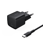 Chargeur Belkin BoostCharge Chargeur secteur USB-C (25 W) + Câble USB-C vers USB-C - Noir - Autre vue