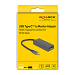 Adaptateur HDMI Delock Adaptateur USB Type-C vers port combiné HDMI / DisplayPort 8K - Autre vue