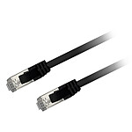 Câble RJ45 Textorm Câble RJ45 CAT 6 F/UTP - mâle/mâle - 0.5 m - Noir - Autre vue