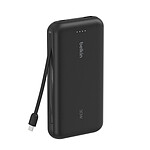 Batterie et powerbank Belkin Batterie externe 20K 30W avec câble USB-C intégré - Noir - Autre vue