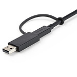Câble USB StarTech.com USB-C avec adaptateur USB-A - M/M - 1 m - Noir - Autre vue