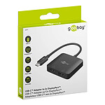 Adaptateur DisplayPort Goobay Adaptateur USB-C vers 2 DisplayPort 1.4 - Autre vue