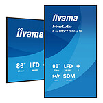 Écran dynamique iiyama 86" LED - ProLite LH8675UHS-B2AG - Ecran dynamique 4K UHD - Autre vue