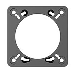 Accessoires base de simracing Moza Racing Multi-Function Stalks Adapter Plate - Autre vue