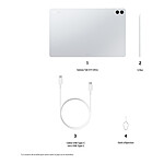 Tablette reconditionnée Samsung Galaxy Tab S11 Ultra 14.6" SM-X930N Argent WiFi - 256 Go - 12 Go · Reconditionné - Autre vue