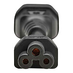 Câble Secteur Adaptateur secteur IEC C14 mâle / connecteur IEC C5 mâle - 15 cm - Autre vue