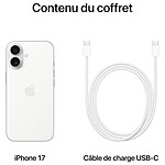 Smartphone Apple iPhone 17 Blanc - 256 Go  - Autre vue