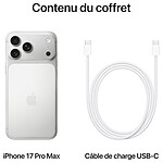 Smartphone Apple iPhone 17 Pro Max Argent - 1 To  - Autre vue