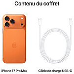 Smartphone Apple iPhone 17 Pro Max Orange Cosmique - 1 To - Autre vue