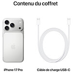 Smartphone Apple iPhone 17 Pro Argent - 256 Go - Autre vue