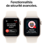 Montre connectée Apple Watch SE 3 GPS 44 mm Aluminium Lumière Stellaire Bracelet Sport Lumière Stellaire S/M  - Autre vue