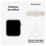 Montre connectée Apple Watch SE 3 GPS 44 mm Aluminium Lumière Stellaire Bracelet Sport Lumière Stellaire M/L  - Autre vue
