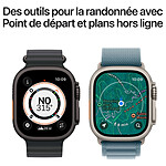 Montre connectée Apple Watch Ultra 3 GPS + Cellular 49 mm Titane Naturel Boucle Alpine Bleu Clair L - Autre vue
