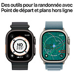 Montre connectée Apple Watch Ultra 3 GPS + Cellular 49 mm Titane Noir Boucle Trail Noir/Charbon S/M - Autre vue