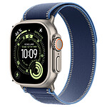 Montre connectée Apple Watch Ultra 3 GPS + Cellular 49 mm Titane Naturel Boucle Trail Bleu/Bleu Vif S/M - Autre vue
