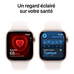 Montre connectée Apple Watch Series 11 GPS - Aluminium Or rose  - Bracelet Sport Rose - 46 mm - Taille M/L - Autre vue