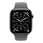 Montre connectée Apple Watch Series 11 GPS + Cellular - Titane Naturel - Bracelet Sport Gris minéral - 46 mm - Taille S/M - Autre vue