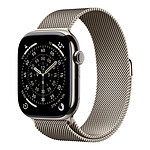 Montre connectée Apple Watch Series 11 GPS + Cellular - Titane Naturel - Bracelet Milanais - 42 mm - Autre vue