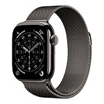 Montre connectée Apple Watch Series 11 GPS + Cellular - Titane Ardoise - Bracelet Milanais - 46 mm S/M - Autre vue