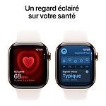 Montre connectée Apple Watch Series 11 GPS + Cellular - Titane Or - Bracelet Sport Rose - 46 mm - Taille S/M - Autre vue