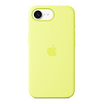 Coque et housse Apple Coque en silicone Jaune Fluo - iPhone 16e - Autre vue