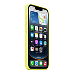 Coque et housse Apple Coque en silicone Jaune Fluo - iPhone 16e - Autre vue