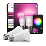 Lampe connectée Philips Hue White and Color Ambiance E27 A60 6 W Bluetooth x 2 - Autre vue