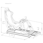 Cockpit / Siège de simracing OPLITE Cockpit R8 Fury - Noir - Autre vue