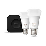 Ampoule connectée Philips Hue Pro White and Color Ambiance Kit de démarrage E27 A60 11 W Bluetooth x 2 - Autre vue