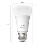 Ampoule connectée Philips Hue Pro White and Color Ambiance Kit de démarrage E27 A60 11 W Bluetooth x 2 - Autre vue