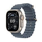Montre connectée Apple Watch Ultra 3 GPS + Cellular 49 mm Titane Noir Bracelet Océan Bleu - Autre vue