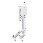 Support d'écran simracing OPLITE R8 Single Monitor Mount - Blanc - Autre vue