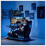 Cockpit / Siège de simracing OPLITE Chassis R8 Fury - Noir - Autre vue