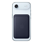 Coque et housse Apple Porte-cartes en tissage fin pour iPhone avec MagSafe - Marine  - Autre vue