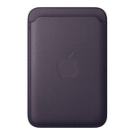 Coque et housse Apple Porte-cartes en tissage fin pour iPhone avec MagSafe - Violet  - Autre vue