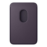 Coque et housse Apple Porte-cartes en tissage fin pour iPhone avec MagSafe - Violet  - Autre vue